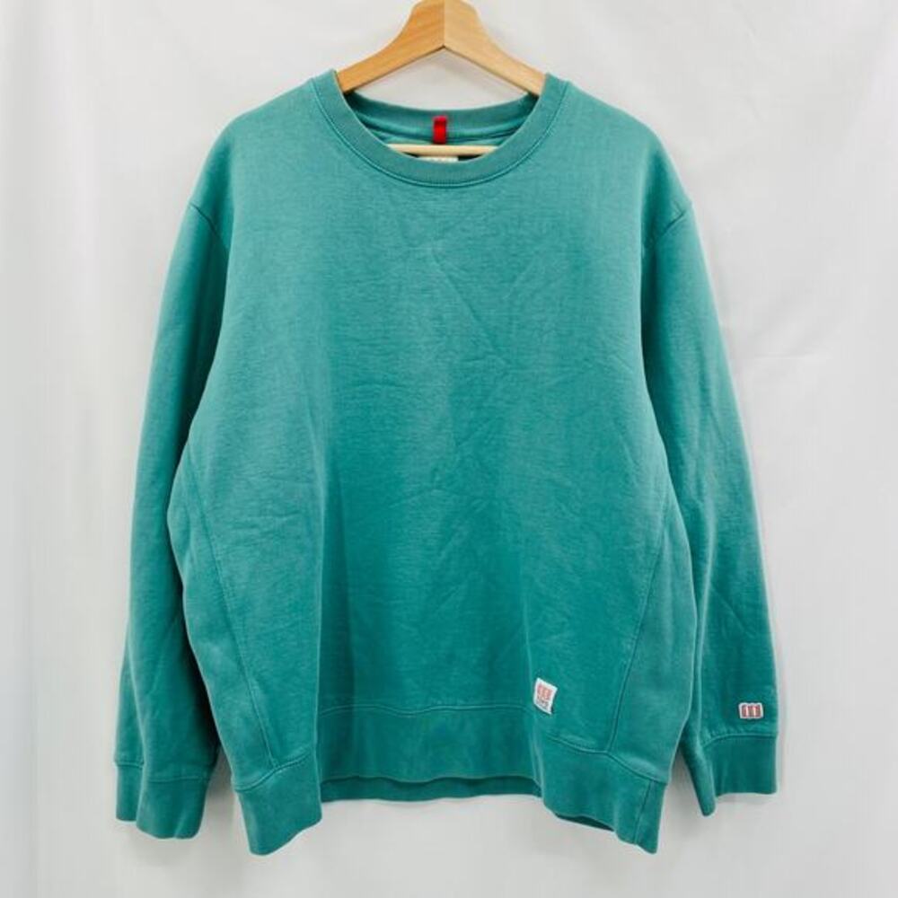 Topo Designs Teal Crewneck Sweatshirtc